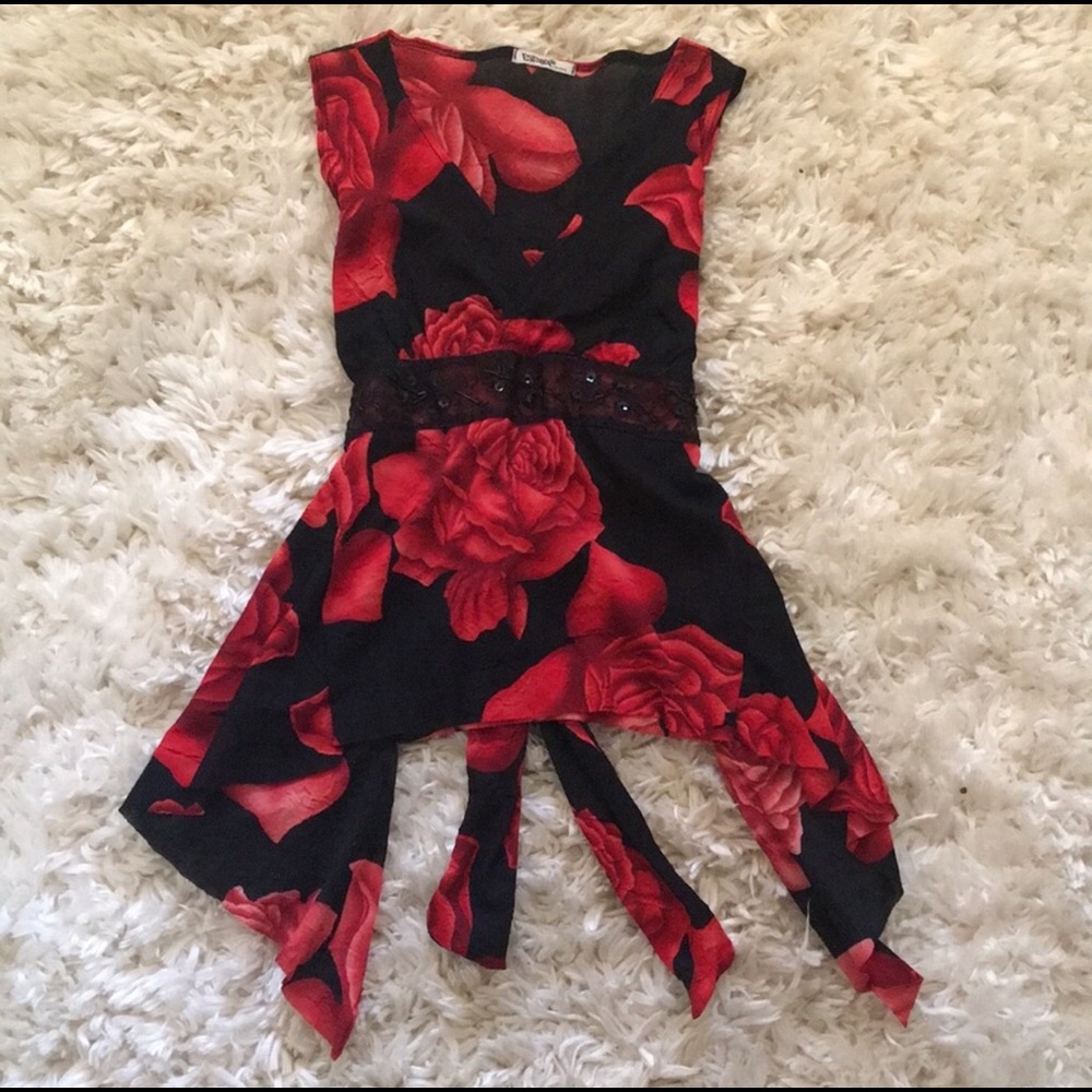 PAPAYA Rose Top 🌹